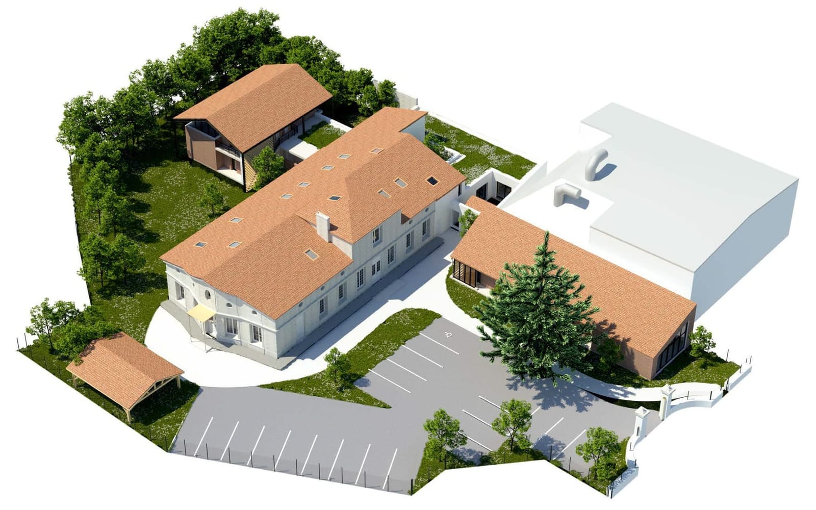 Plan de masse du domaine de fourchateau